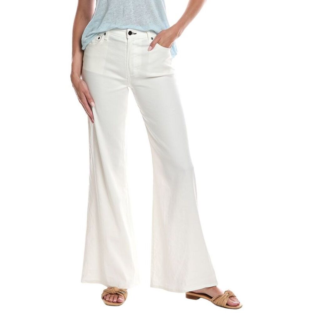 Askk Ny Womens Juniper Wide Leg Jean, White